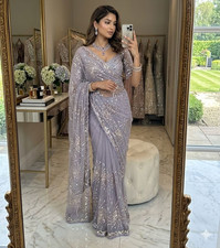 Indian Party Wear Designer Sari Wedding Pakistani Women's Ethnic Beautiful Saree