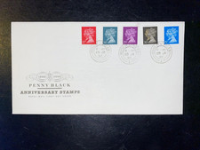 1990 PENNY BLACK ANNIVERSARY RM UNADDRESSED FDC & HOUSE OF LORDS CDS CV £40