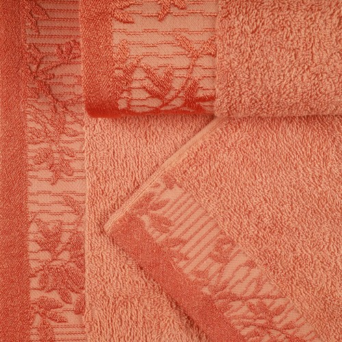 Wisteria Cotton Bath Towel Set with Floral Embroidered Jacquard Border Set of 2 - Picture 42 of 86