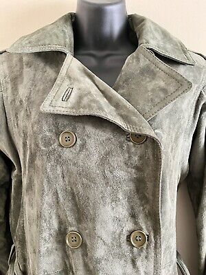 Vintage Calvin Klein for Beged Or Green Suede Belted Women's Vintage Calvin Klein for Beged Or Green Suede Belted Women's