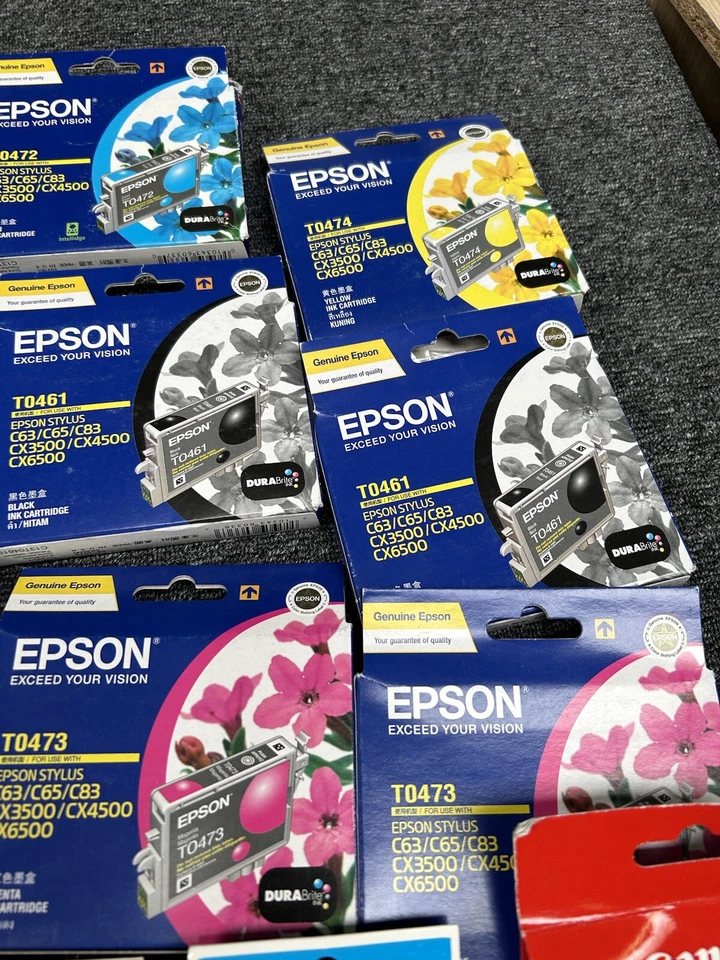 Paquete masivo de tinta para impresora HP EPSON CANNON lote de trabajo mixto para revendedores CADUCADO Foto 3 de 4
