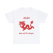 Dragon Graphic T-Shirt Year of the Dragon Apparel Mythical Creature Tee Chinese