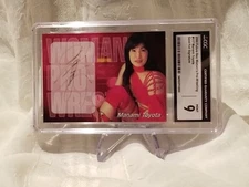 Future Bee Manami Toyota Foil Auto Card All Japan Women's Pro Wrestling CGC 9!