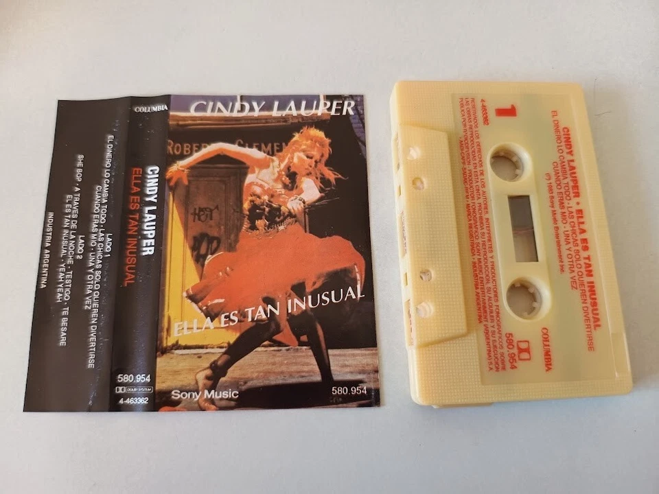 Cyndi Lauper She's So Unusual Reissue Cassette Argentina Pressing MINT Condition - Image 2 of 3