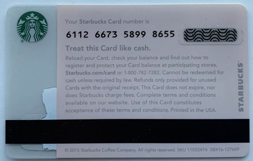 2015 USA Starbucks Cards / From the Christmas Gift Card Set, You Choose - Picture 87 of 111