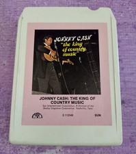 Johnny Cash The King of Country Music 8 Track Tape SUN International 1972 VTG
