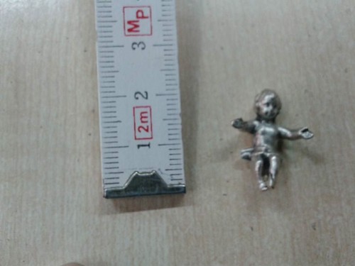 Pesebre Natividad ' 1 Jesús Niño 2CM Metal Pastores Shepherds