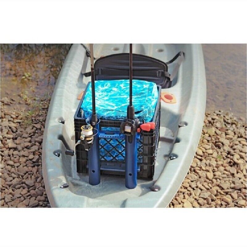 New Kayak Crate with Dry Bag and Fishing Accessories Kit, 24 Piece