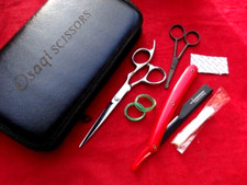 120dayWarranty 6.5" Hairdressing Hair Scissors Japanese Steel/Razor 7" FULL