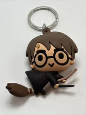 HARRY POTTER 3D COLLECTION KEYCHAIN SERIES Potter On His Broom *RARE*