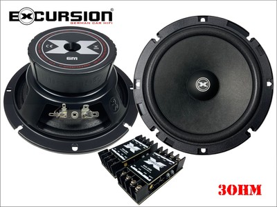 eXcursion SHX 6M - 16cm Tiefmitteltöner - High Power - 200 W.Max. - 4 Ohm - Paar