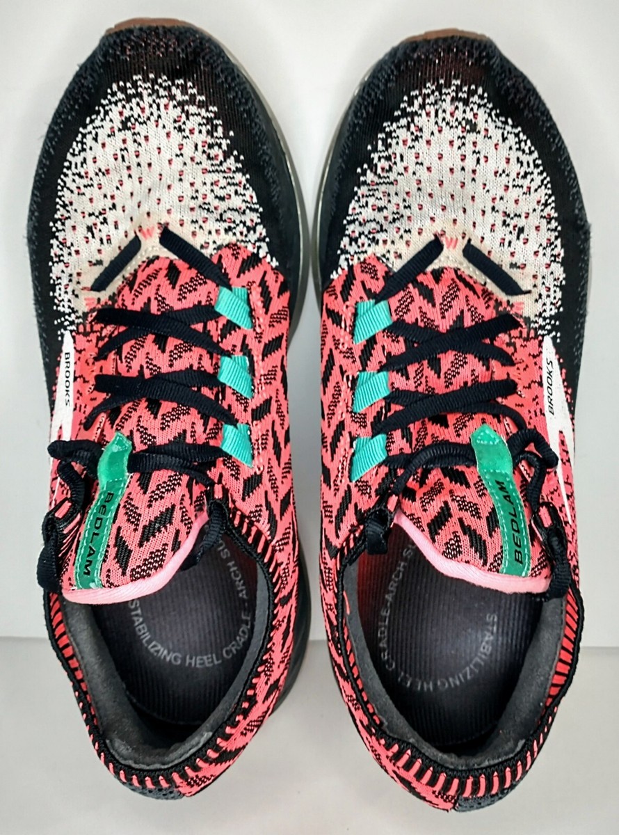 Brooks Bedlam Black Pink Running Shoes Size 9 M Womens 