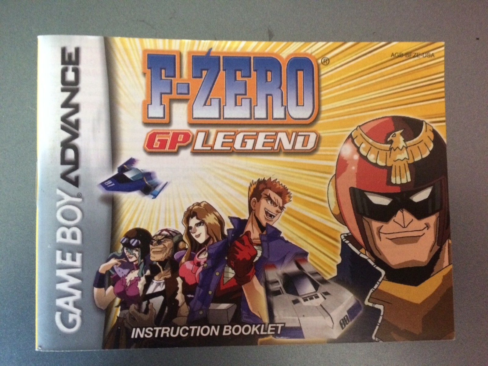 F-Zero F Zero GP Legend Manual Nintendo Gameboy Advance GBA Game Boy