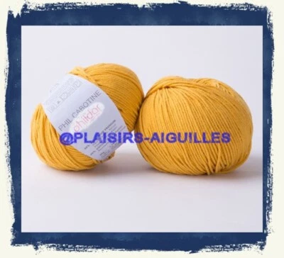 5 pelotes de coton PHIL CABOTINE TOURNESOL NEUVES - Photo 1/4