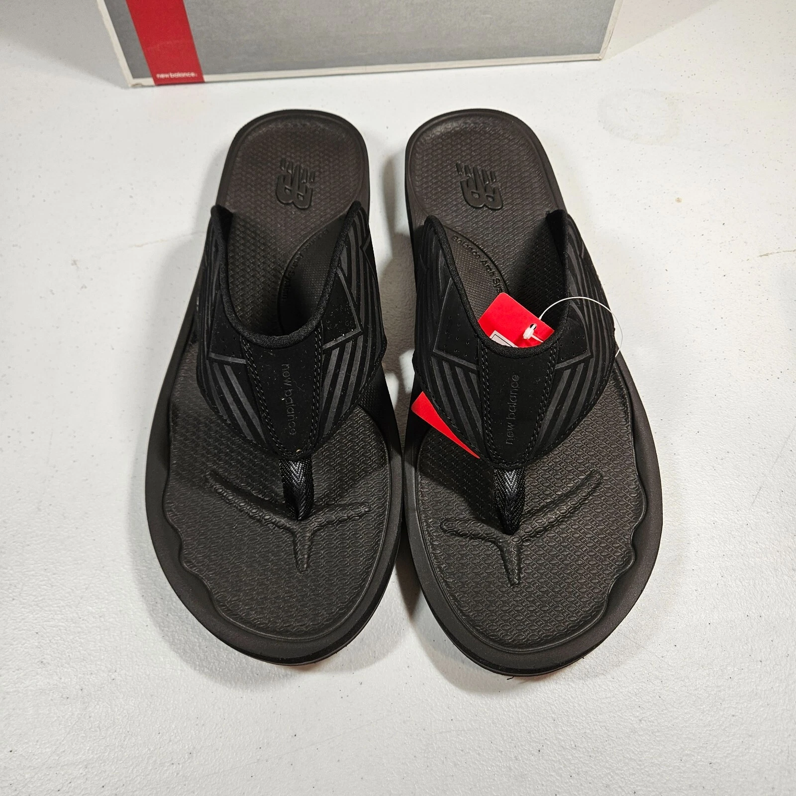 New Balance Mosie sandali infradito neri uomo taglia US 16 D