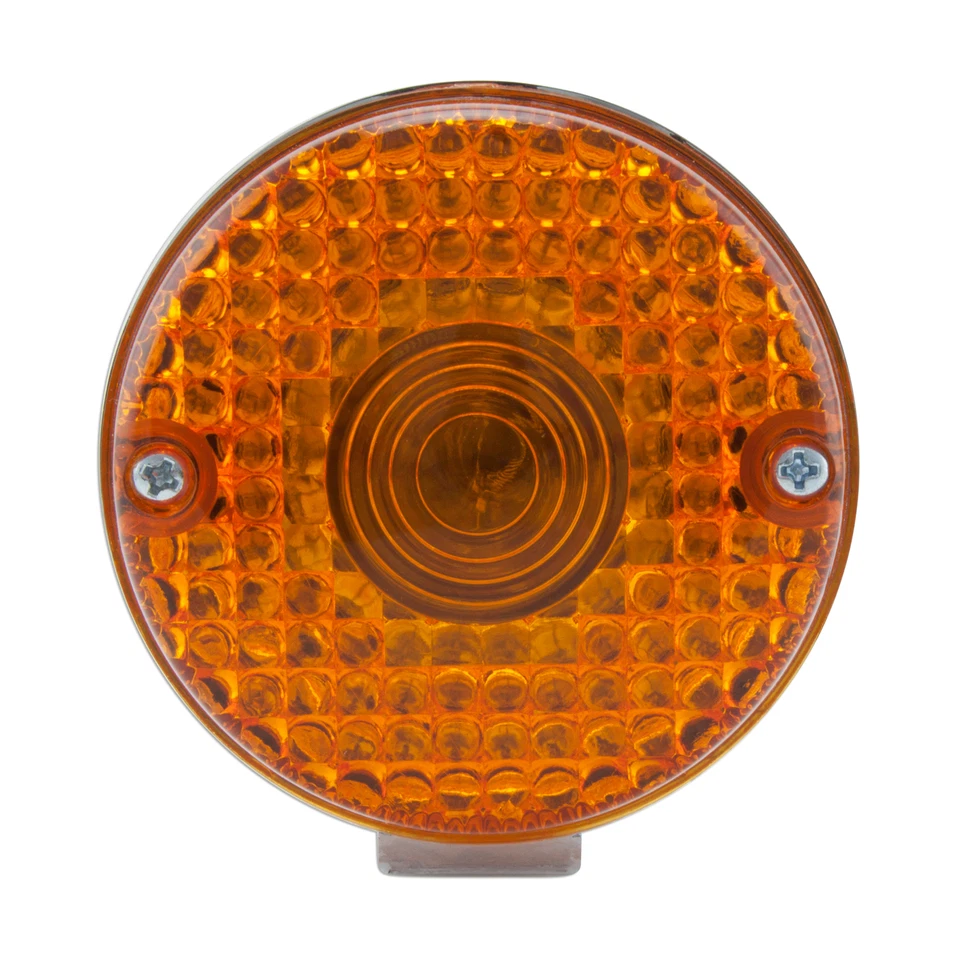 Amber Retro For Kawasaki Police KZ 1000 78-05 2x Front Rear Turn Signal Marker - Image 3 of 4