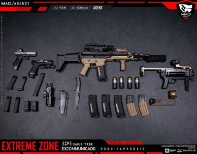 1:6 DamToys Extreme Zone Agent Hugh Laphroaig MK16 SCAR Rifle Set