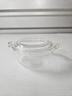Vntg PYREX #018 Clear Glass Covered 10 Oz Mini Casserole Dish w/lid USA
