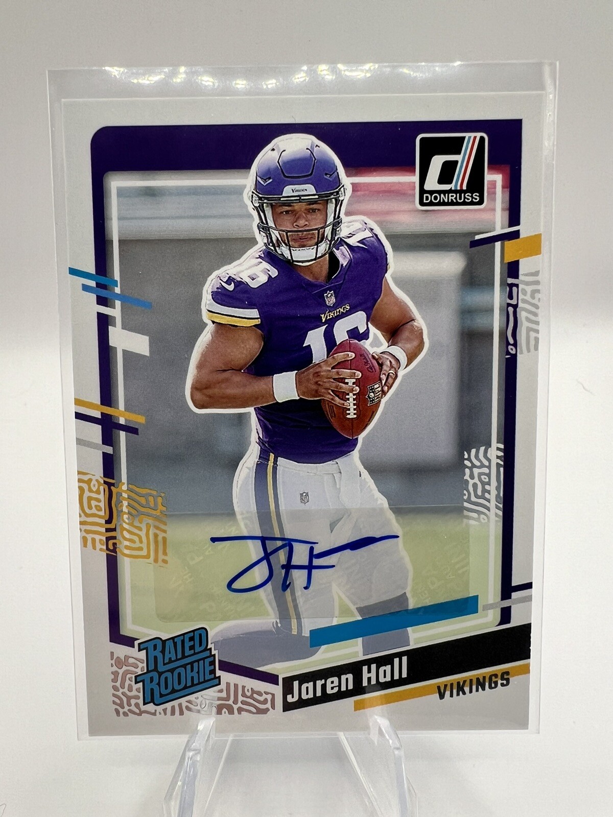 Jaren Hall 2023 Panini Donruss "Rated Rookie" Autograph RC Auto No. 367