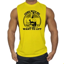 Men's Gym Stringer Tank Top Bodybuilding Athletic Workout Muscle Fitness Vest