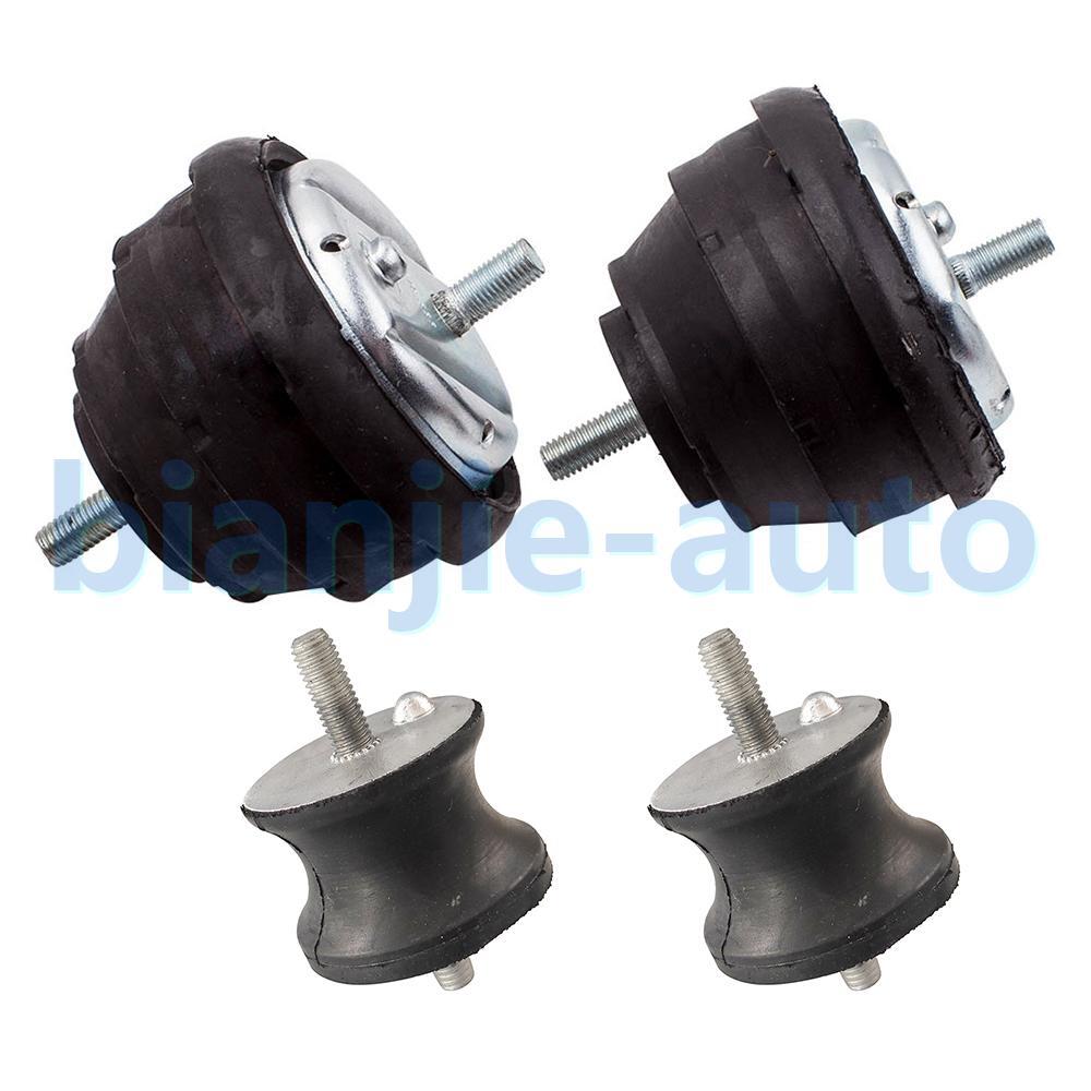 Set of 4 Engine Transmission Motor Mounts Kit for BMW E46 325Ci 325i