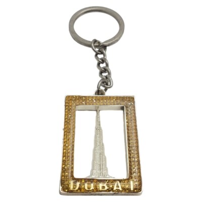 Dubai UAE Keychain Souvenir Travel Tourist Key Ring Chain Metal