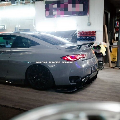 DuckBill Carbon Fiber Rear Trunk Lip Spoiler Wing For 2013-16 17-22 Infiniti Q60 - Picture 6 of 24