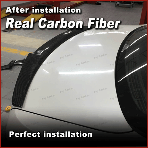 Carbon Heckspoiler Heckflügel Spoiler Lippe für BMW 3er Coupe E92 325i M3 06-13 - Picture 5 of 12