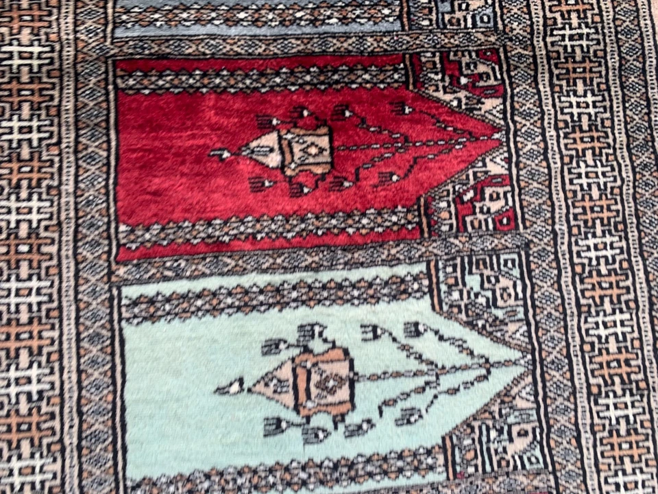 Alfombra de lana vintage afgana para pasillo 2x6 cocina decoración del hogar corredor área Foto 4 de 4