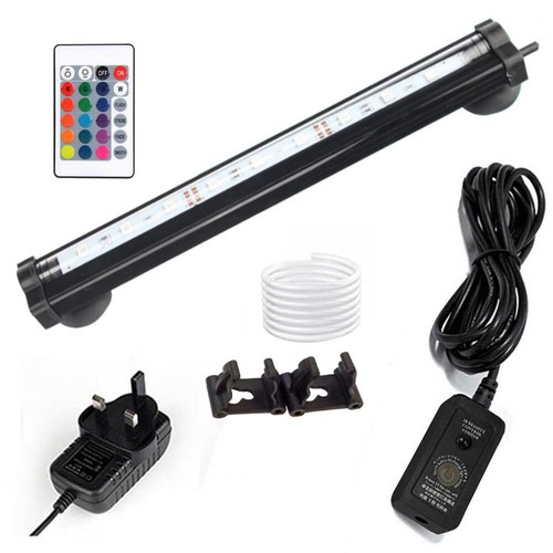 Aquarium Fish Tank LED Lights Submersible RGB Tube Lamp 5050 UK Plug Strip Light - Picture 19 of 25