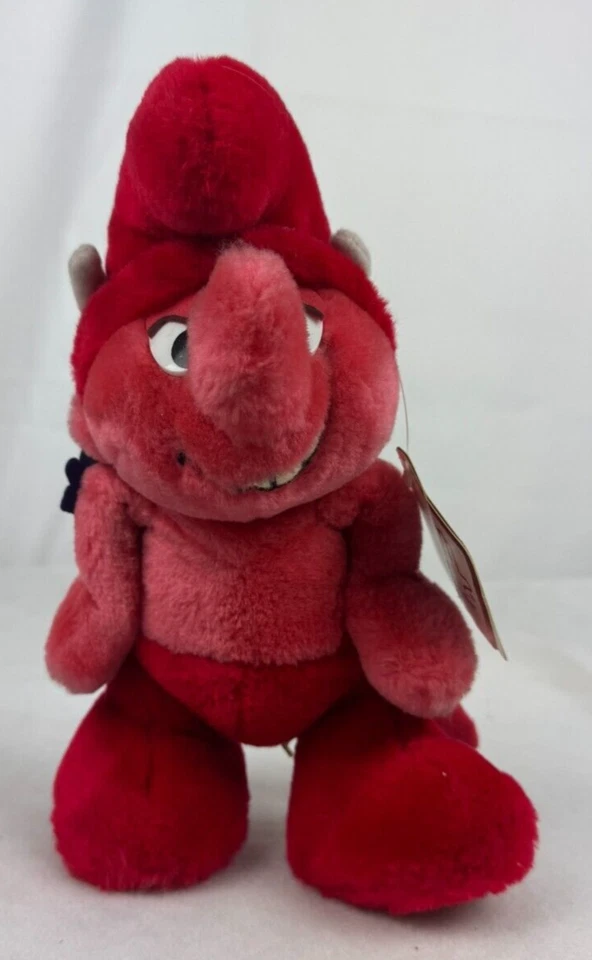 Vintage 1985 Smurf Applause Red Devil Plush 10" Stuffed Toy w/ Tag - Image 3 of 4