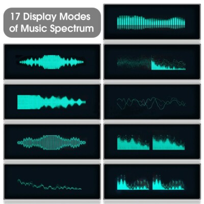 N128 Music Spectrum Display Analog VU Meter VFD Clock Sound Level Indicator ot25