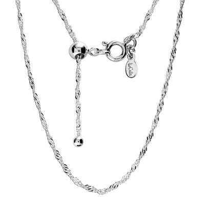 Italian 925 Sterling Silver Ball Bead Chain 3mm - Made in Italy - UK