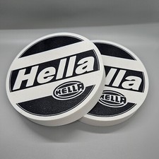 Bmw E30 Hella Style High Beam Headlight Covers White Rally Caps E28 E24 Rare