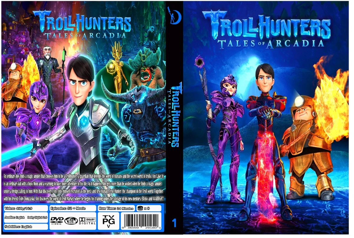 Trollhunters Tales of Arcadia Animated Series Season 1 3 Movie English Audio