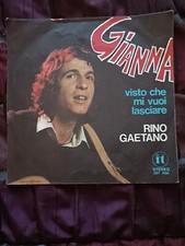 Rino Gaetano – Gianna / visto che mi vuoi lasciare  - vinile 45 giri MINT
