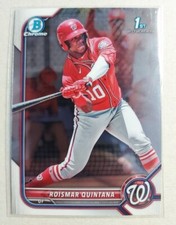 2022 Bowman Chrome Roismar Quintana 1st BCP-83 Prospect Washington Nationals 