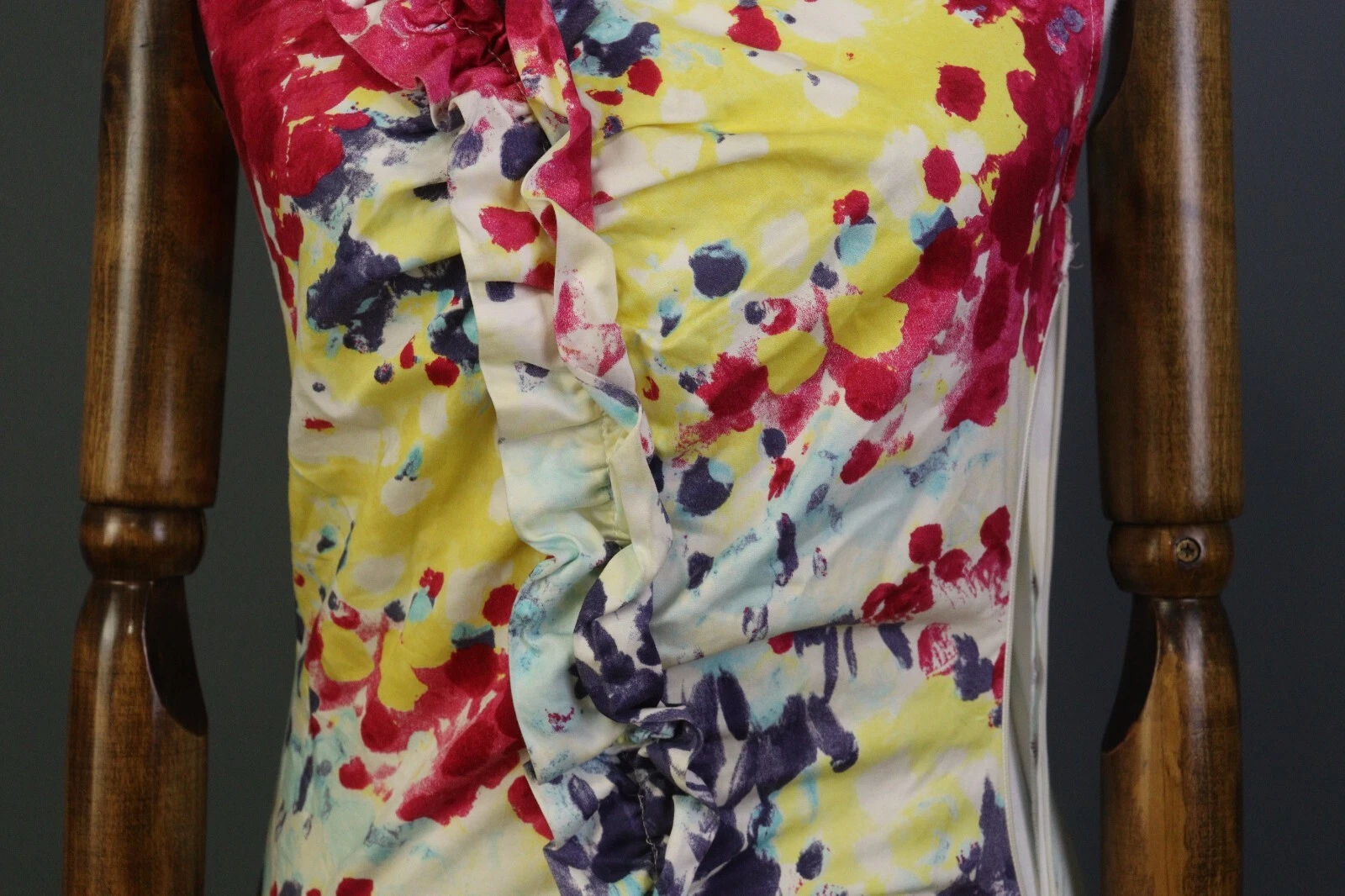 Abito LOVE MOSCHINO multicolore stampato bodycon tank linea A taglia 4