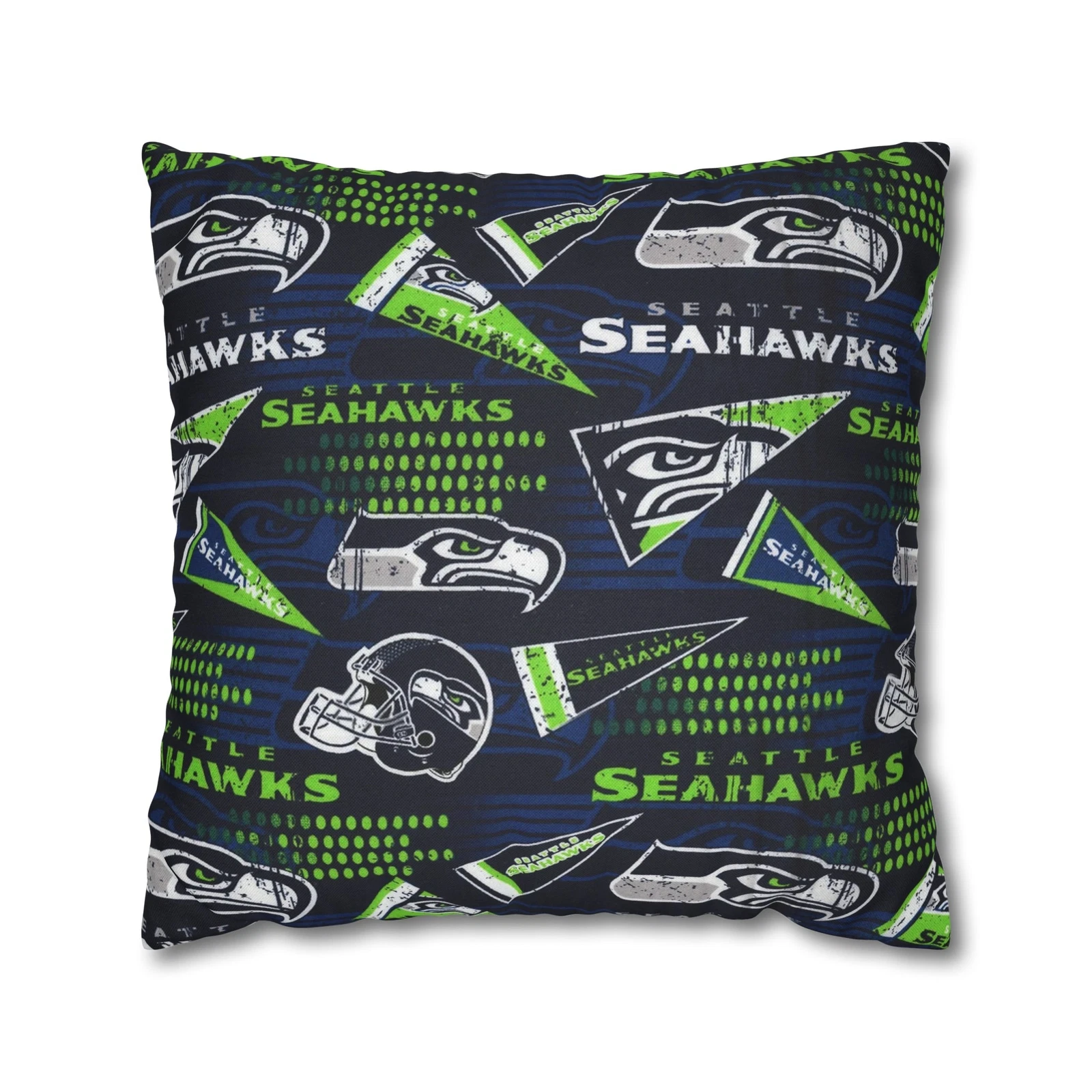 Seattle Seahawks Spun Square Pillowcase