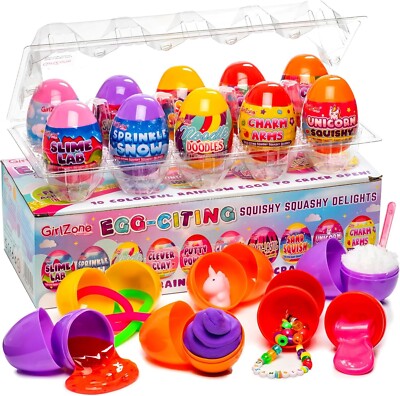 Egg-citing Squishy Squashy Delights 10 lustige Aktivität Überraschungseier zum Aufknacken