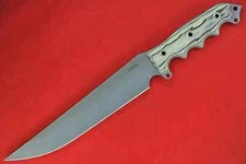 2015 Busse Combat Argonne Attack .23" Tanker Grey INFI Blade, Black/Tan G10