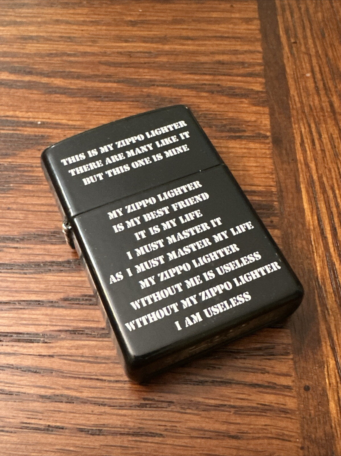 - This Is My Zippo - Black Matte Finish