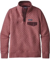 Patagonia Organic Cotton Quilt Snap-T Pullover Women Size XS Kiln Pink Gorpcore