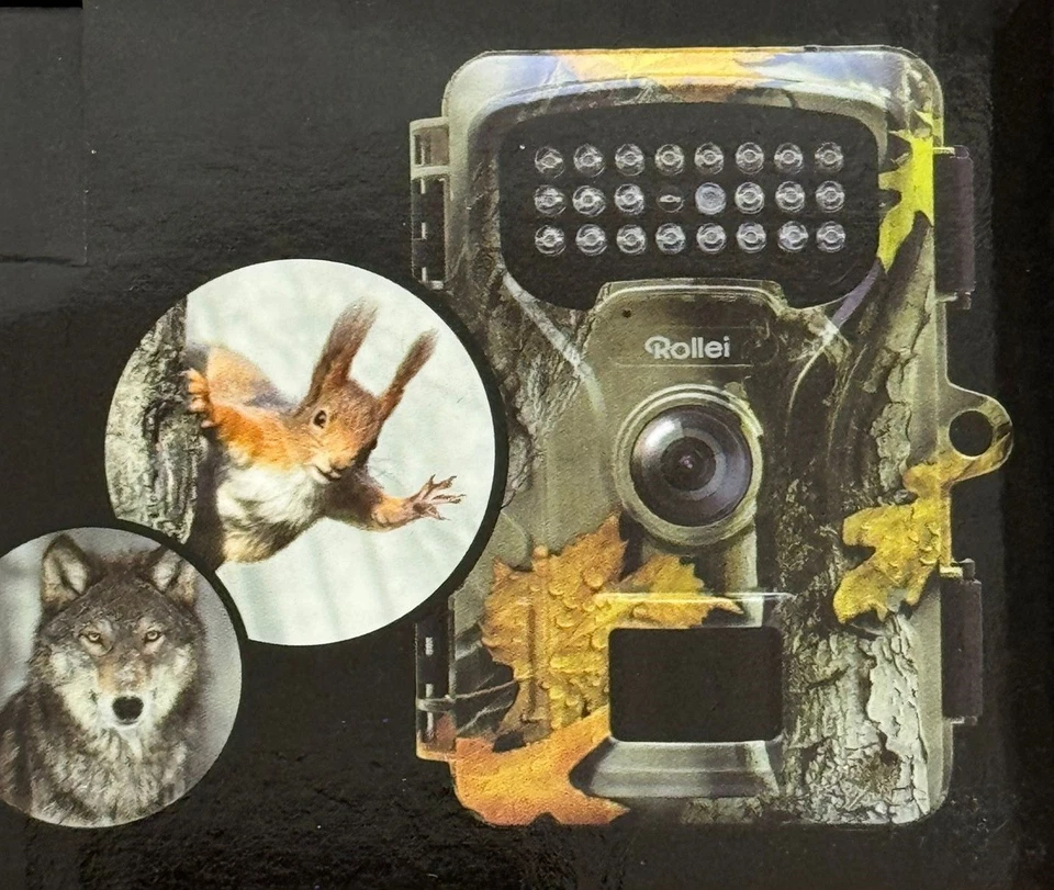 Rollei Wildkamera HD-32 Kamera mit Bewegungssensor 2.0" IPS-LCD Display