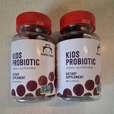 60 Berry-Flavored  Probiotic Gummies  healthy digestion. 2 bottles 60x2 exp 9/26