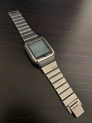 Casio VDB2000 HOTBIZ Data Bank Timepiece Wristwatch Silver Classic Vintage