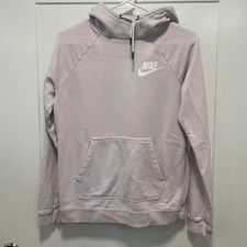 Nike Sportswear Essential Funnel Neck Hoodie Lavender Purple Small BV4116-530