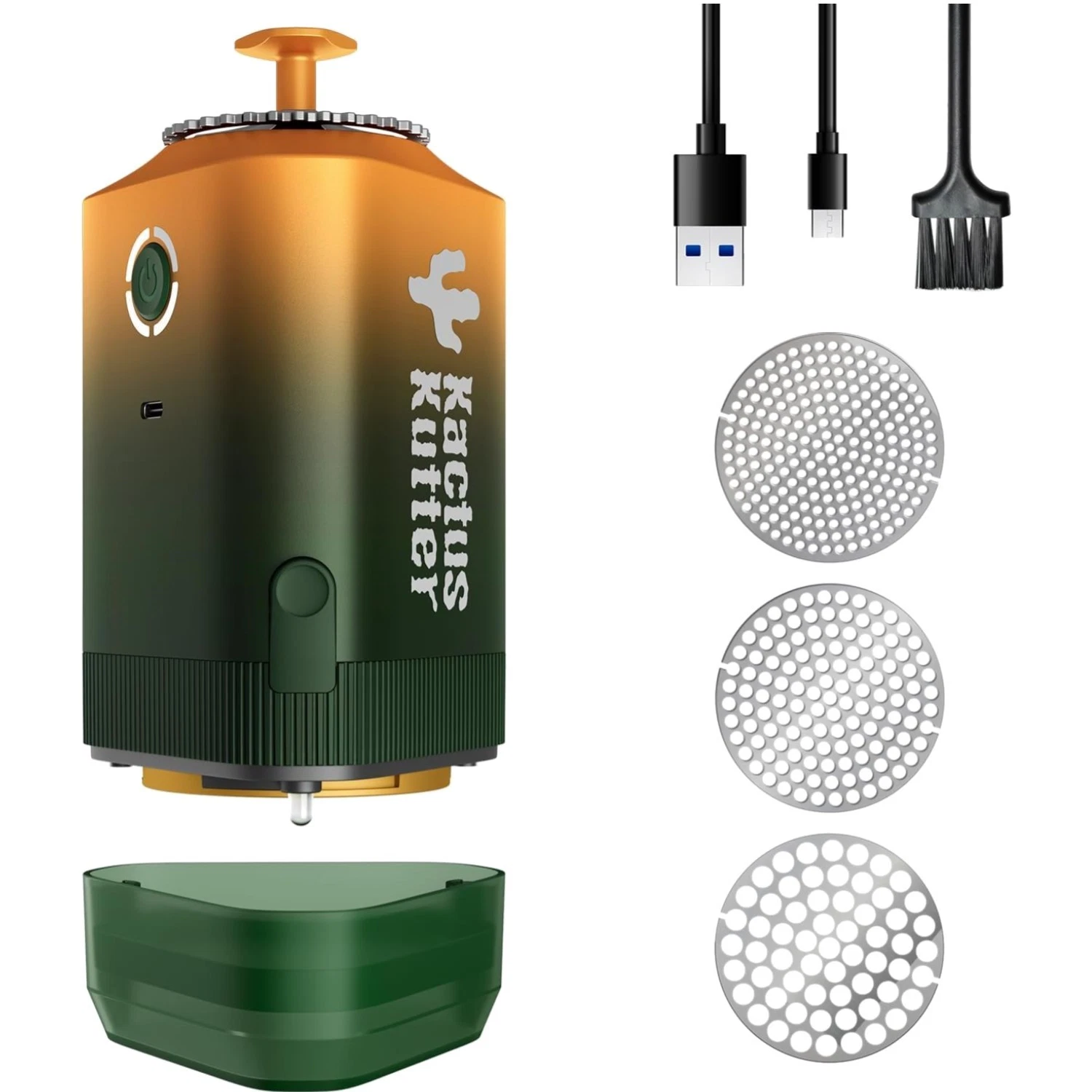 Electric Kitchen Grinder Battery Powered Automatic Portable Spice Mill For Gr...