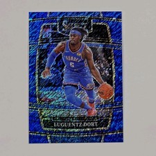 2021-22 Panini Select - Concourse Luguentz Dort #2 Blue Shimmer Prizm