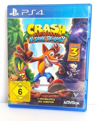 Crash Bandicoot N. Sane Triology PS 4 Sony Playstation Spiel getestet OVP PAL